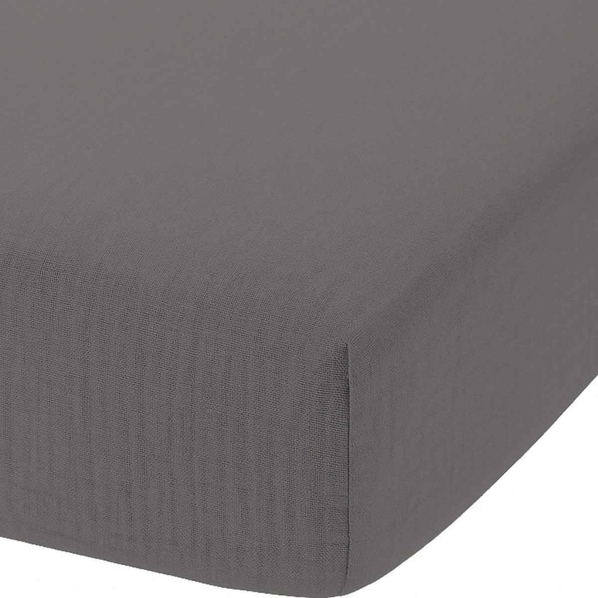 Drap Housse - Bonnet:30cm 100%gaze De Coton Anthracite
