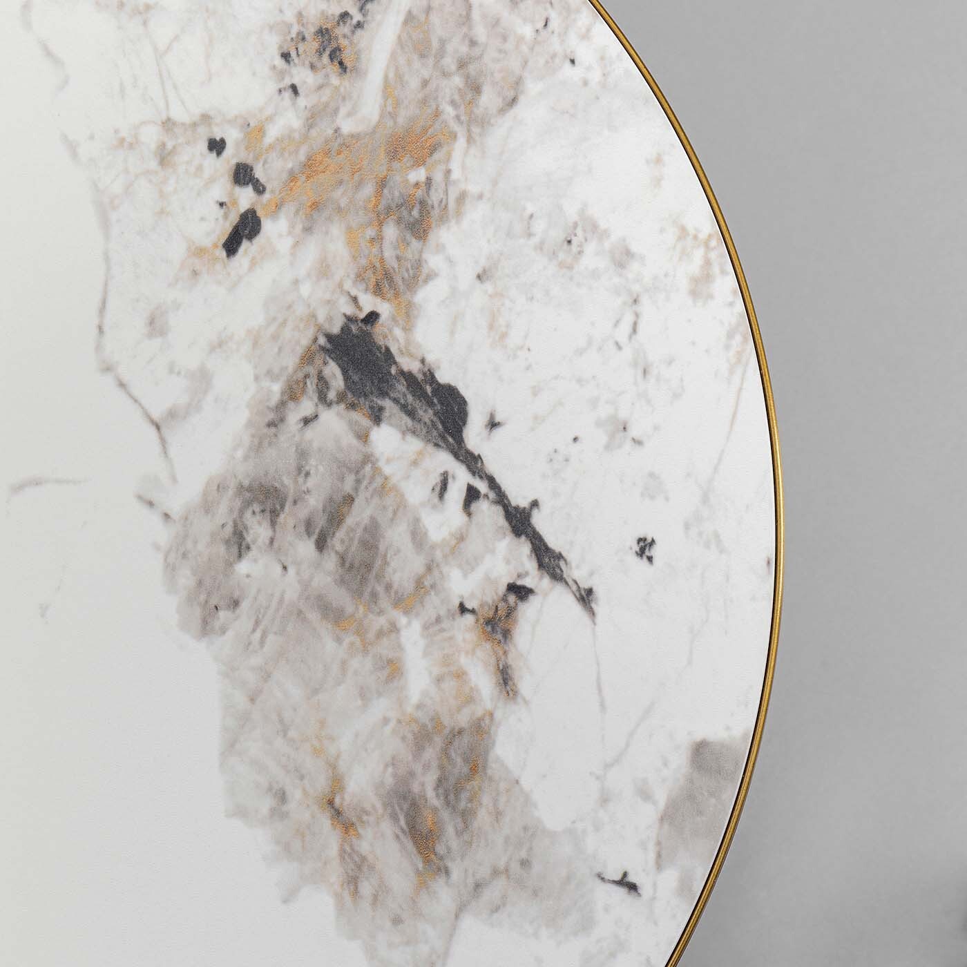 Table d'appoint Cono 50cm céramique noyer Kare Design