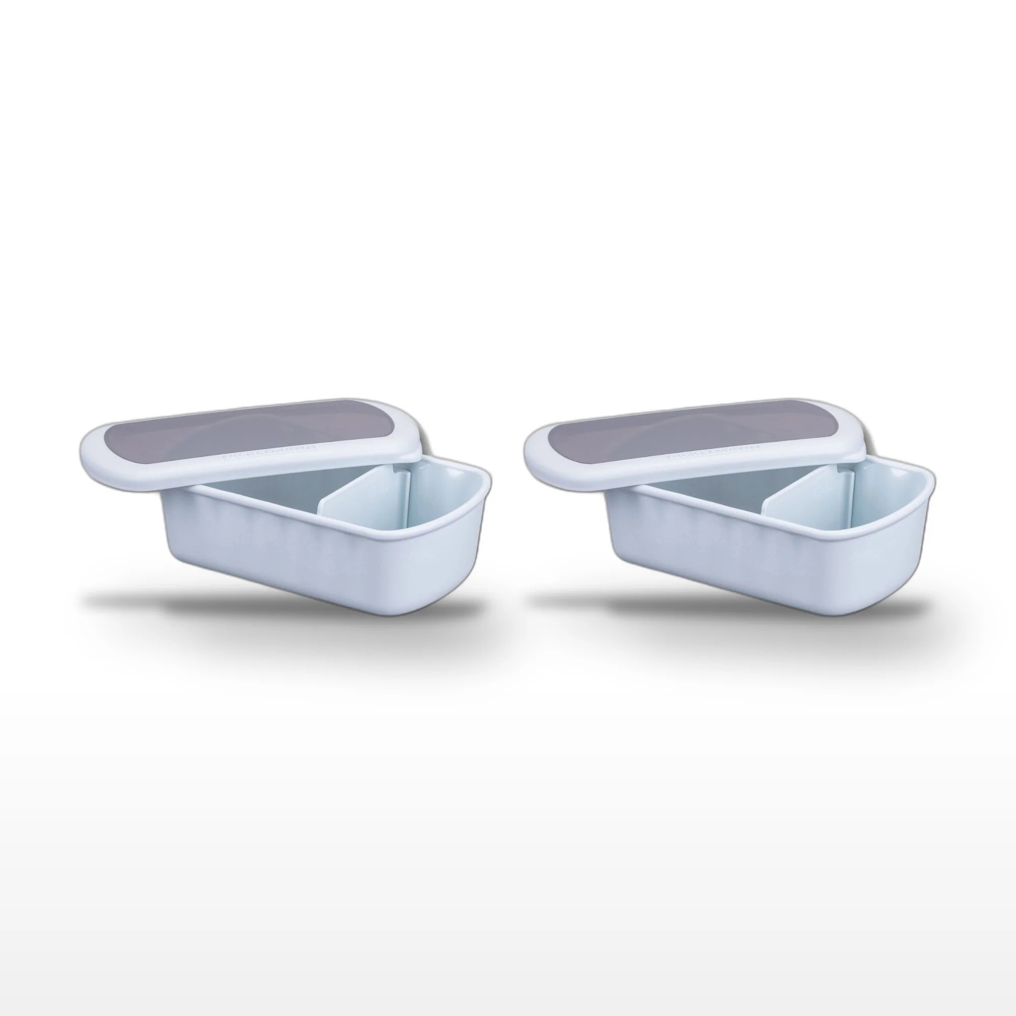Lot de 2 Lunchbox Bleues à compartiment réglable Fackelmann Storage