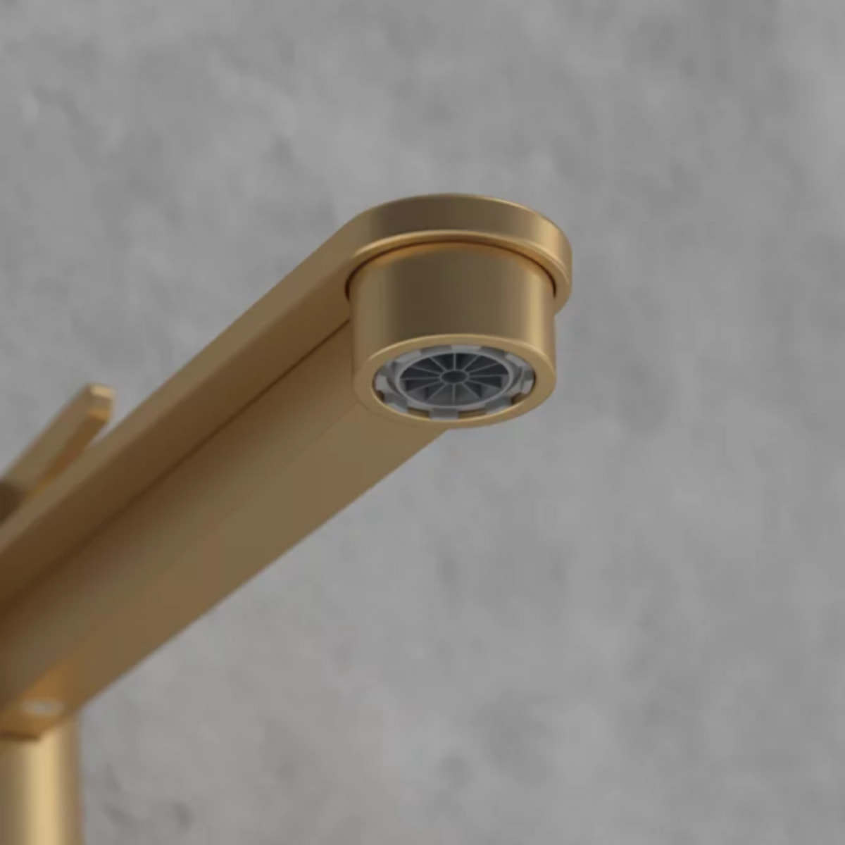 Mitigeur lavabo surélevé Conum avec vidage Push Open Or brossé