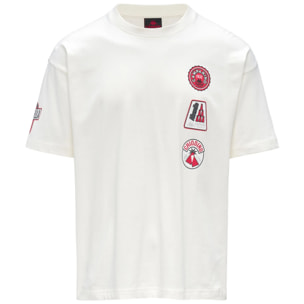 T-Shirts & Top Kappa Uomo Authentic Camparino Campari Soda Bianco