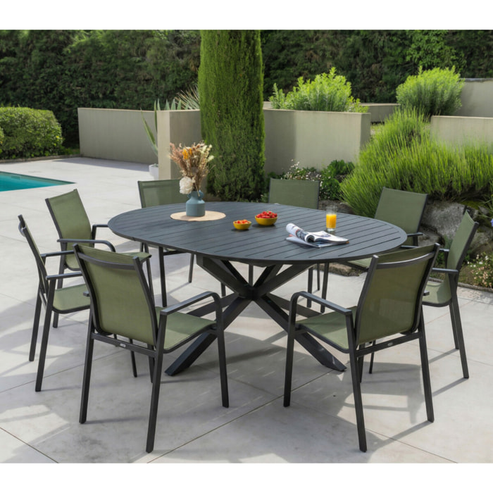 Ensemble table et chaises de jardin  - vert - AIX