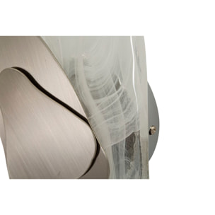 LAMPADA DA MURO OCEAN SILVER CM 21X8X31