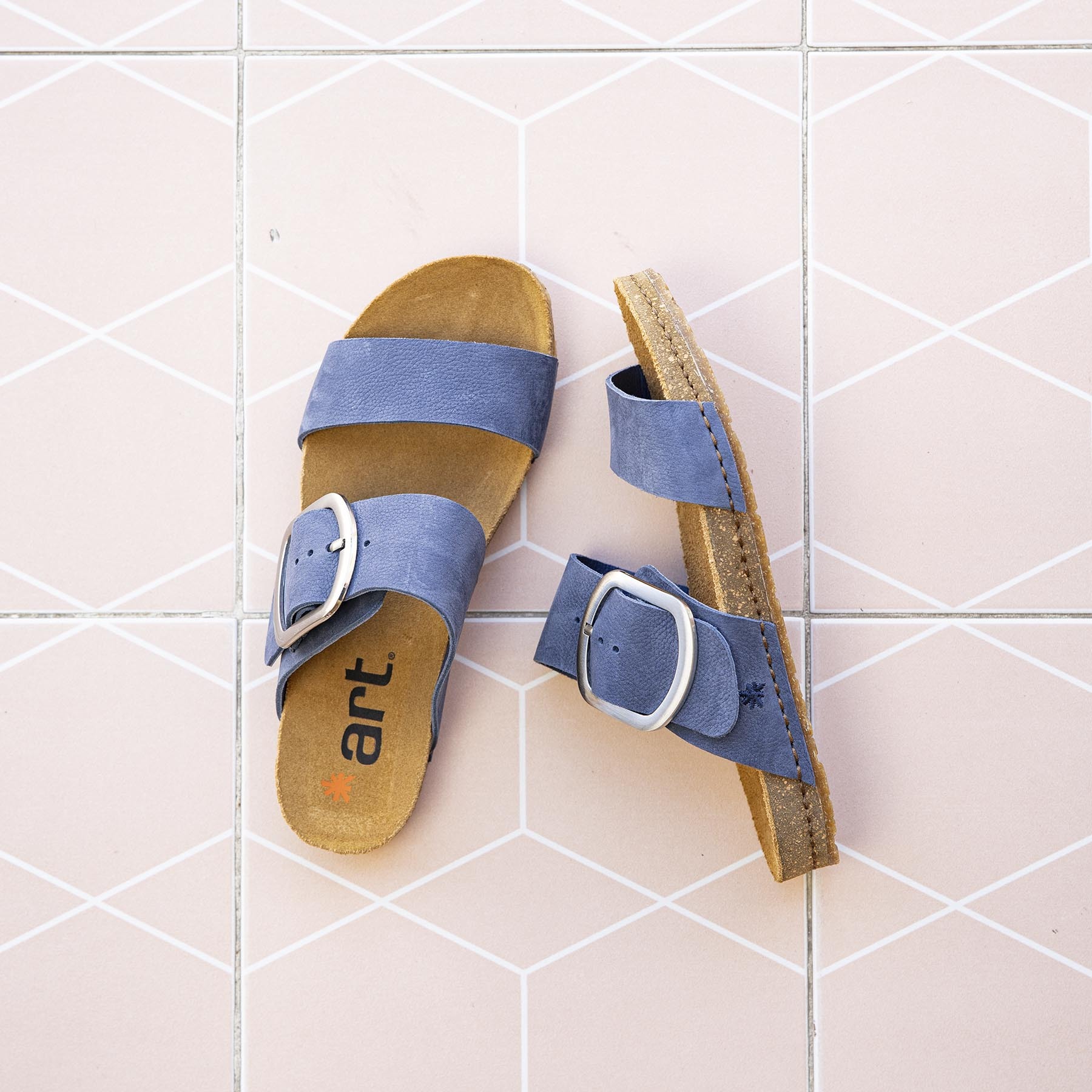 Sandalias 0175 NOBUCK OCEAN/ CRETA color Ocean