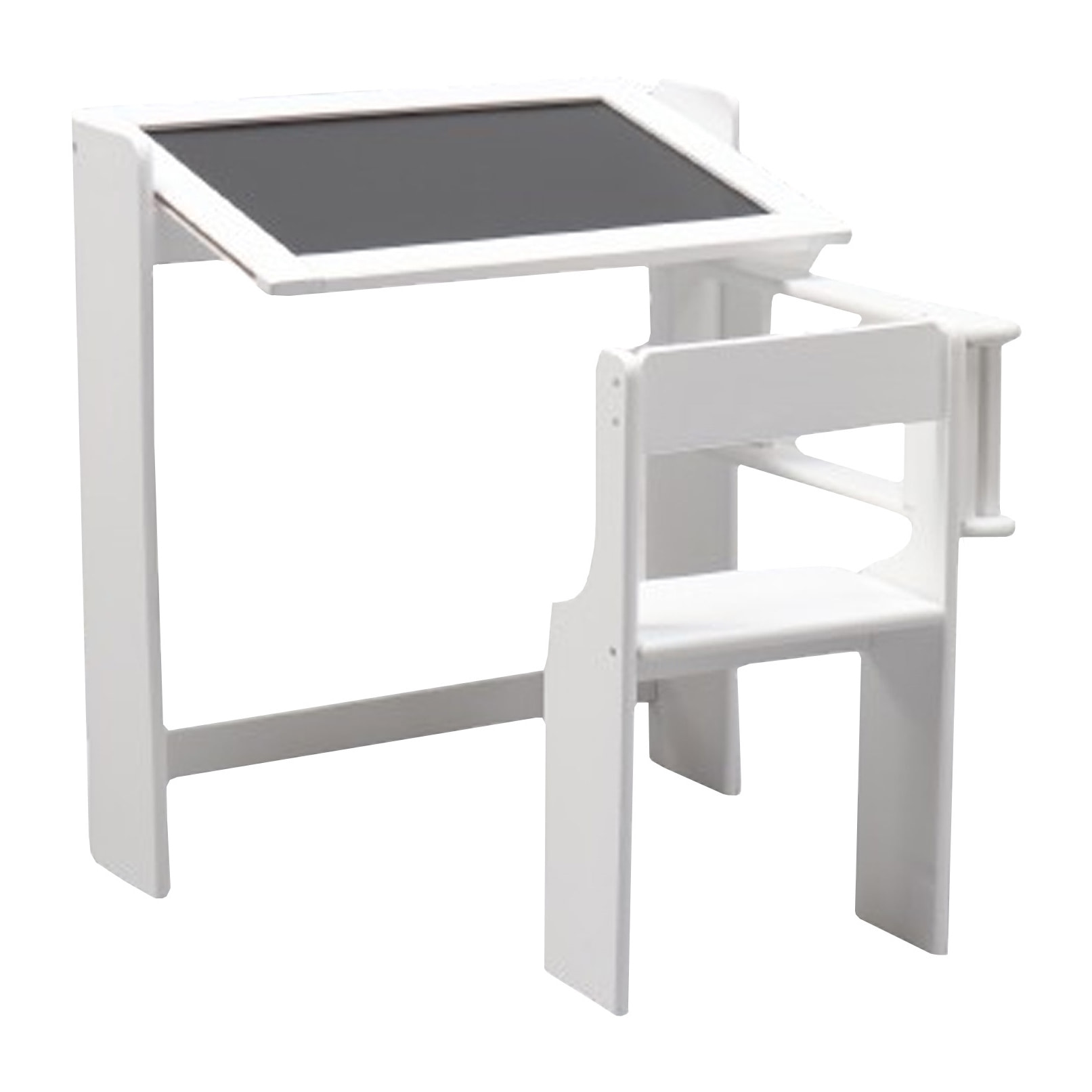 Pupitre pizarra infantil plegable color blanco