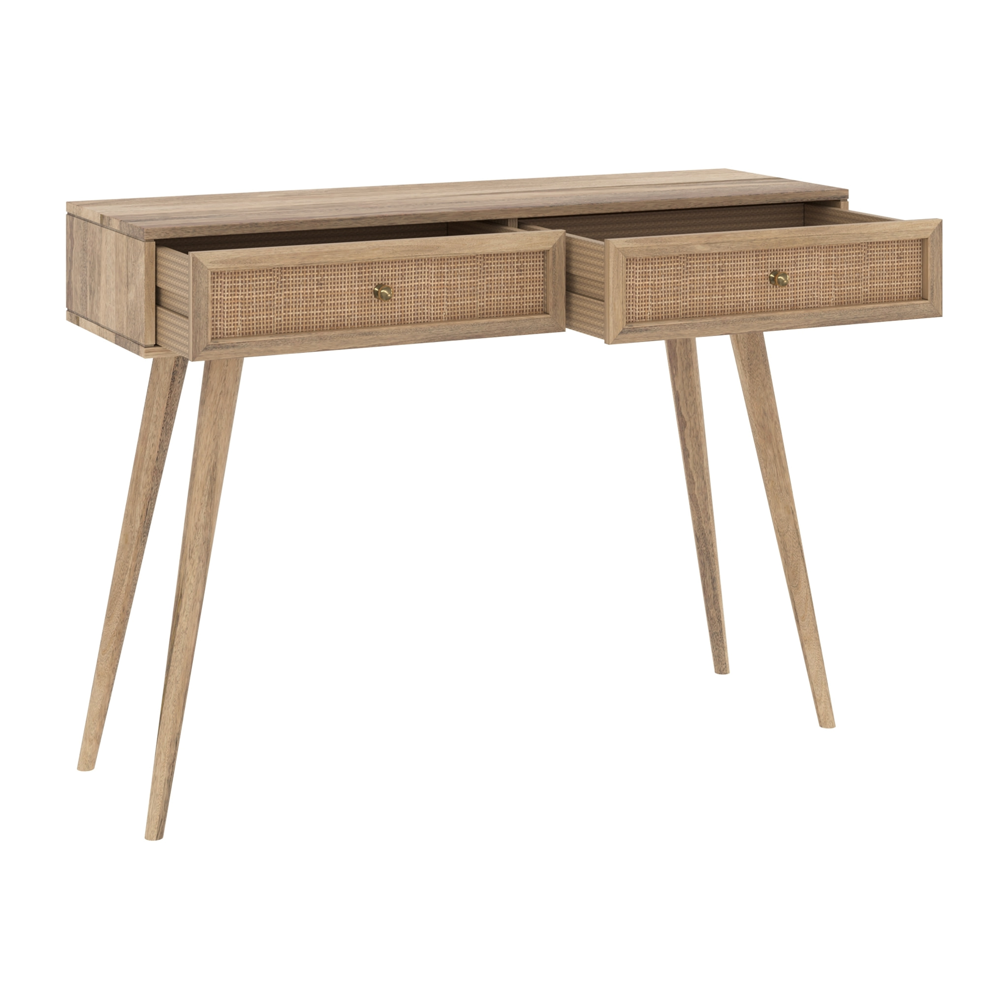 Console en bois de manguier 2 tiroirs - Masala