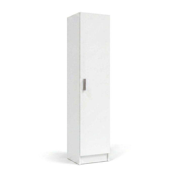 Armario de 1 puerta en blanco artik 37x180 cm Multi Useful 37 Blanco