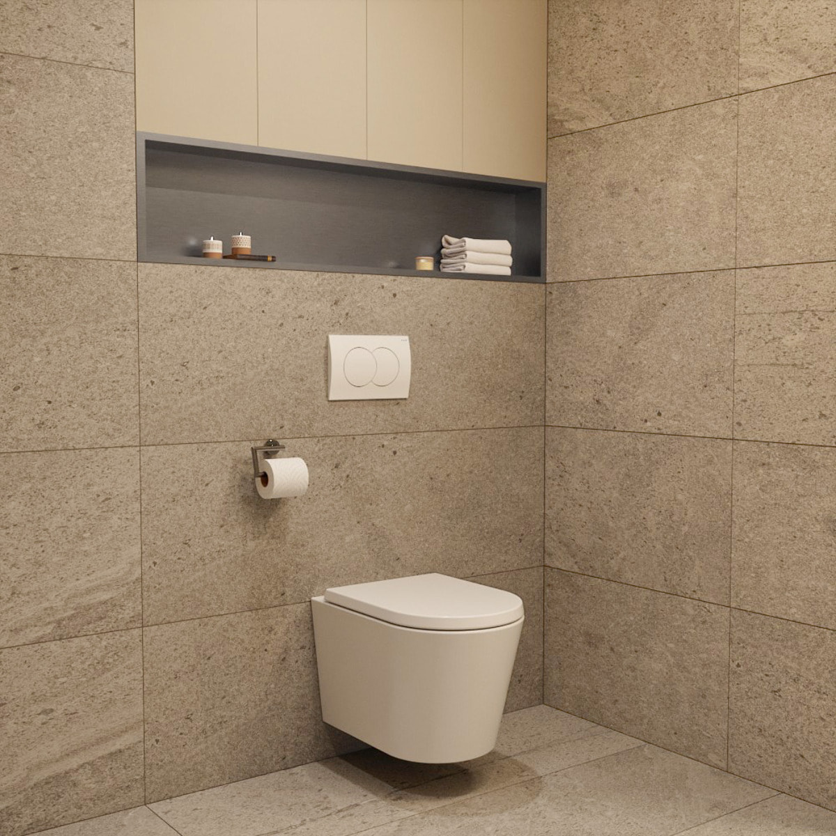 Timeless Niche de Douche à encastrer, Acier Inoxydable 304, 119x26x10cm, Chrome brossé