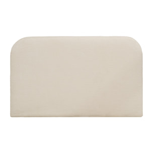 Cabecero tapizado desenfundable de bouclé beige de varias medidas