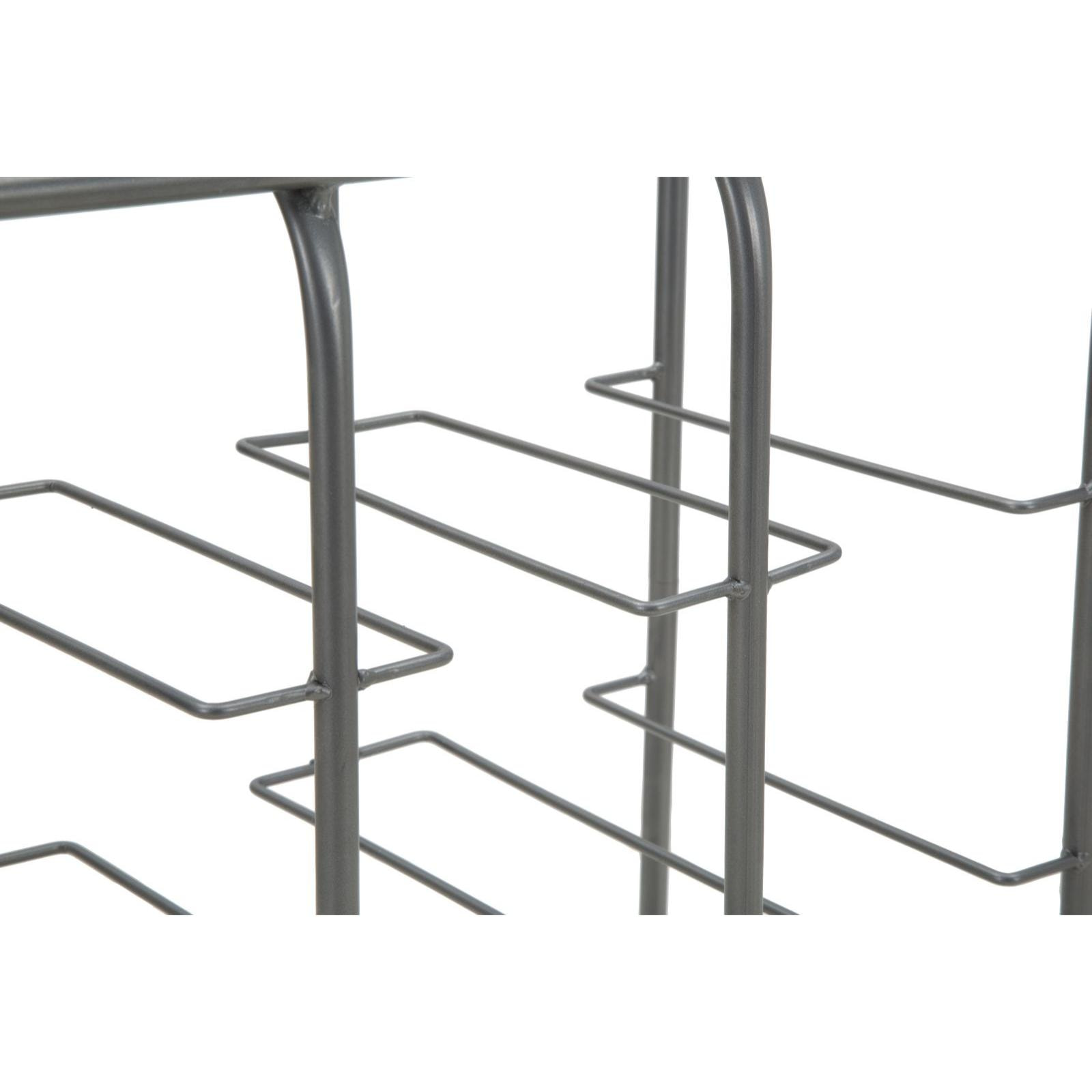 PORTABOTTIGLIE RACK QUADRATO (9 POSTI) OFFICINE 55 GRIGIO