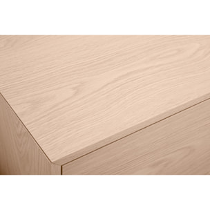 Meuble TV finition bois chêne avec niche ouverte L160 cm MANNY