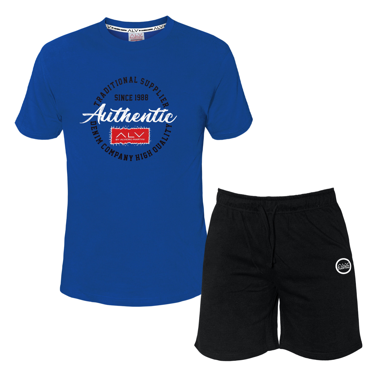 Completo Uomo ALVIERO MARTINI Manica Corta Cotone