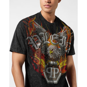 PHILIPP PLEIN T-shirt girocollo dal taglio kimono EAGLE
