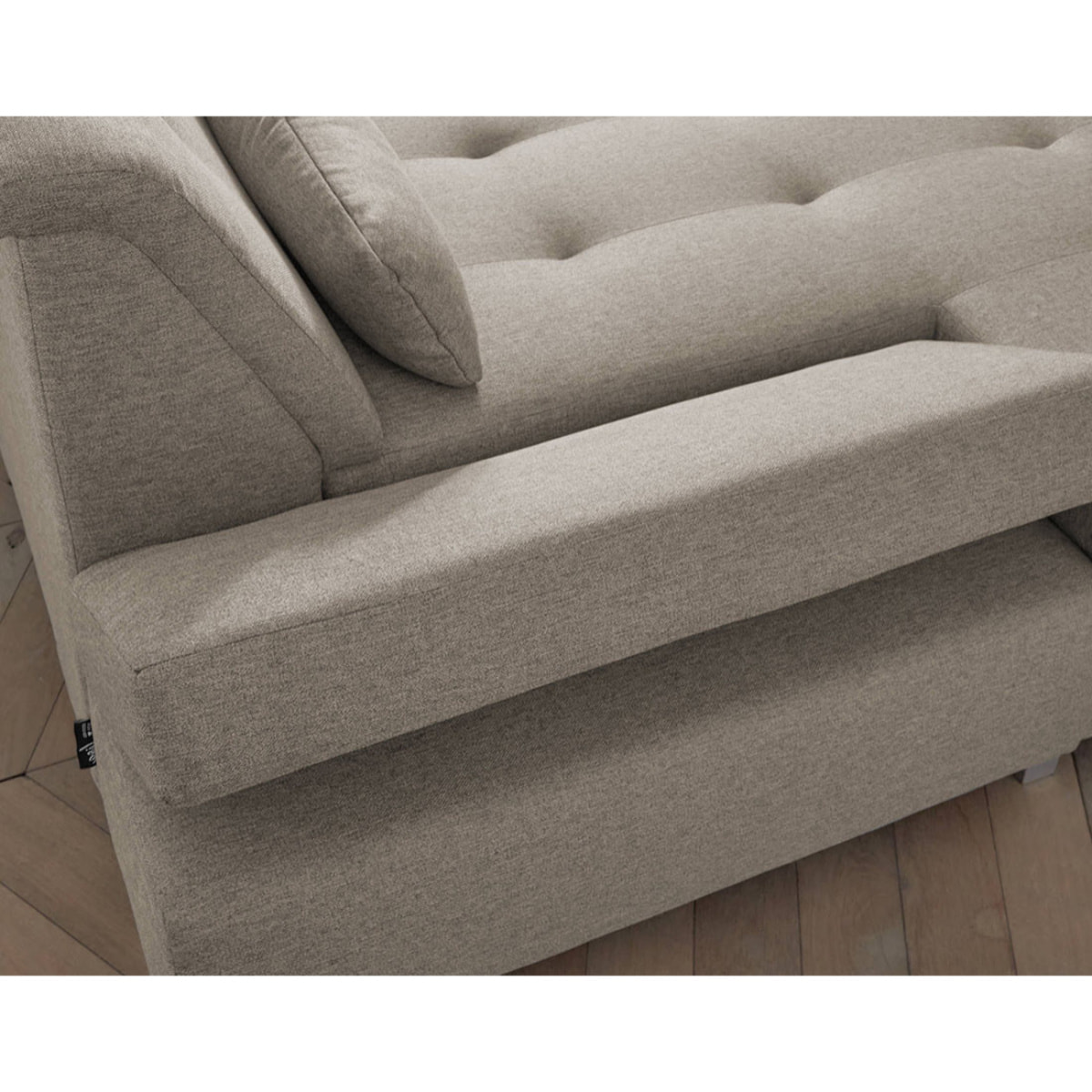 Vermont - canapé panoramique d'angle droit - 7 places - XXL - Beige