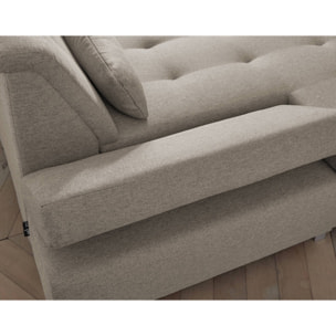 Vermont - canapé panoramique d'angle droit - 7 places - XXL - Beige