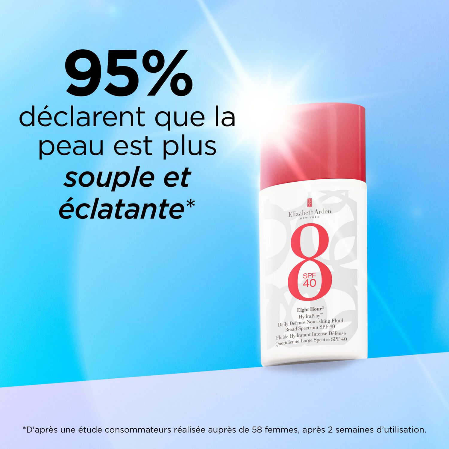 Eight Hour® HydraPlay™ - Fluide Hydratant Intense Défense Quotidienne Large Spectre SPF 40