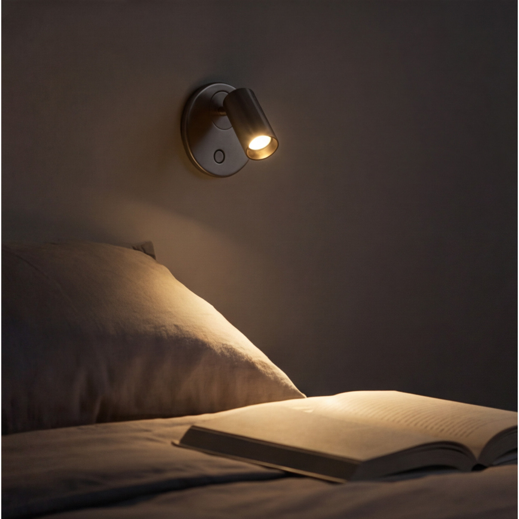 LEDS C4 Luz de lectura Chic LED 3.9 Blanco cálido - 2700K TOUCH DIMMING Níquel satinado 200lm