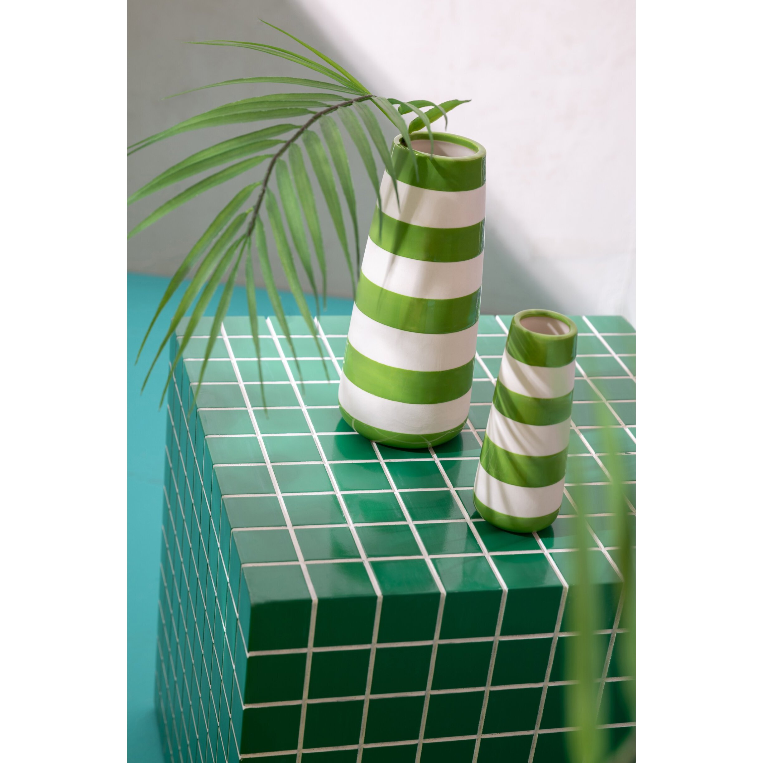 J-Line Vase Ligné - porcelaine - vert/bleu - small - 3 pièces