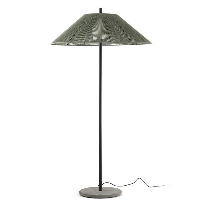 SAIGON OUT Lampadaire vert olive 2M C100