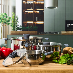 Fait Tout - COOK CONCEPT - Empilables - Inox - Argent