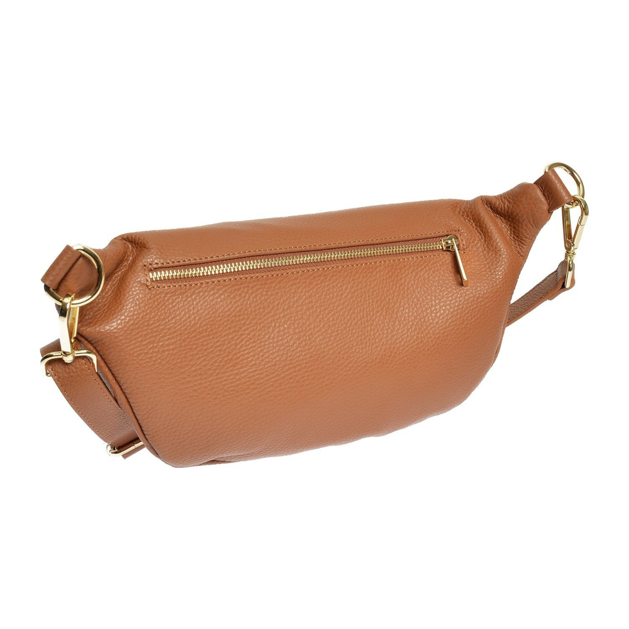 Borsa a spalla Anna Luchini Cammello