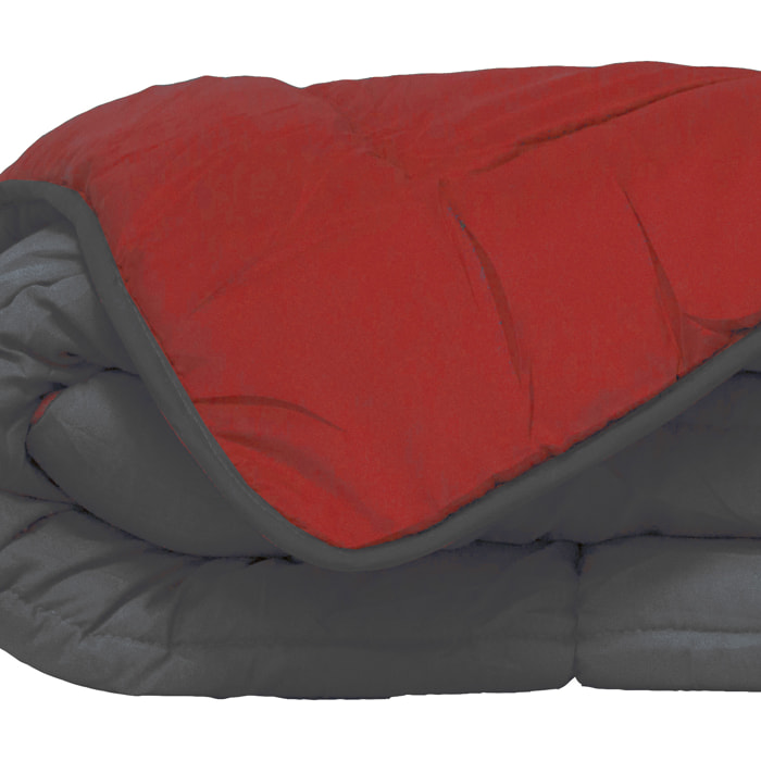 Couette d'été en microfibre bicolore - Rouge