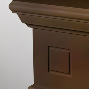 Cambridge - Camino a bioetanolo da terra in legno 110x37xH102 cm, colore marrone