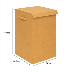 Panier à ligne "Colorama" jaune moutarde 74L