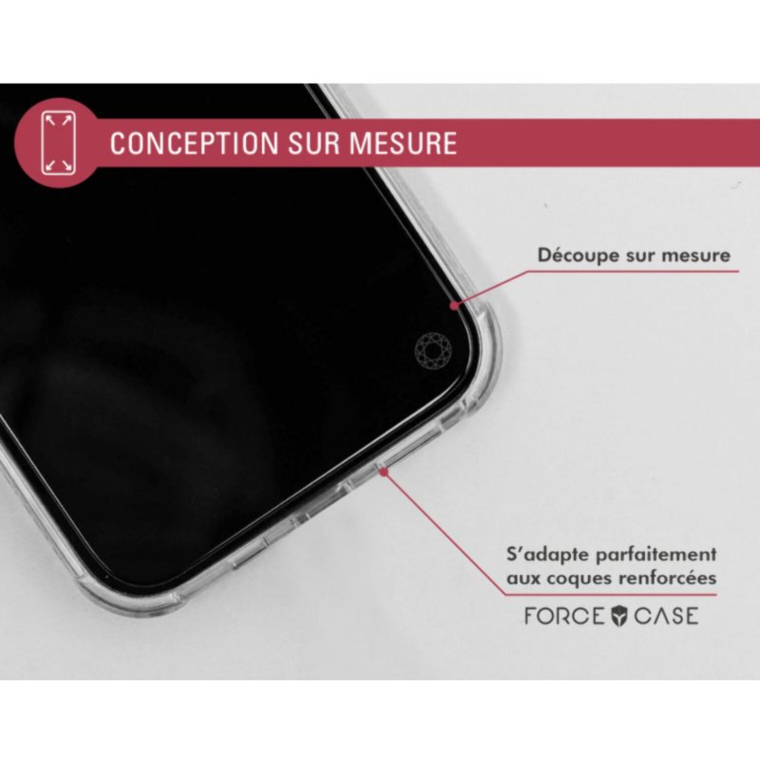 Protège écran FORCE GLASS Samsung A14 4G/5G