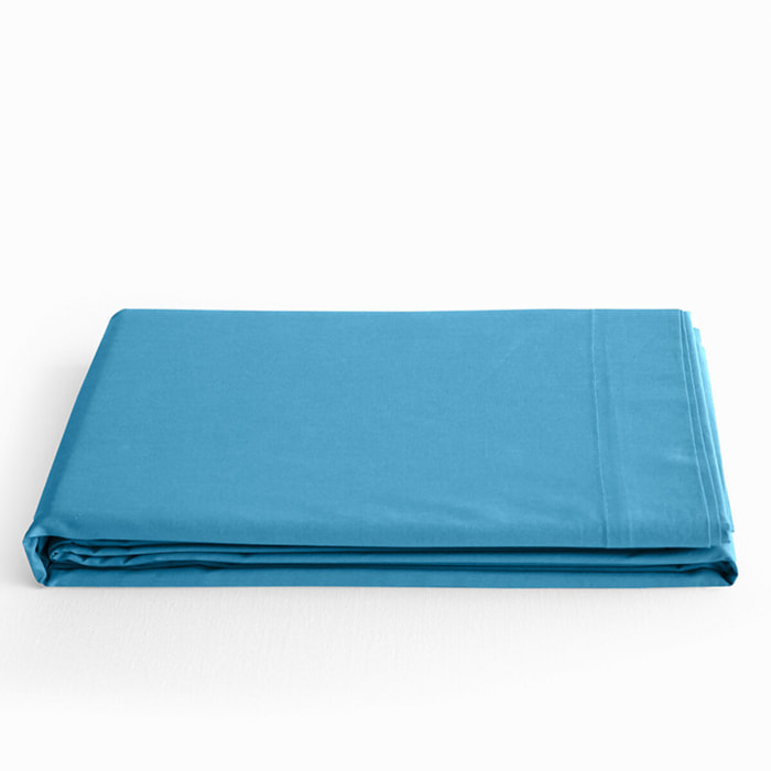 Drap plat "Prémium" - Couleur Cyan