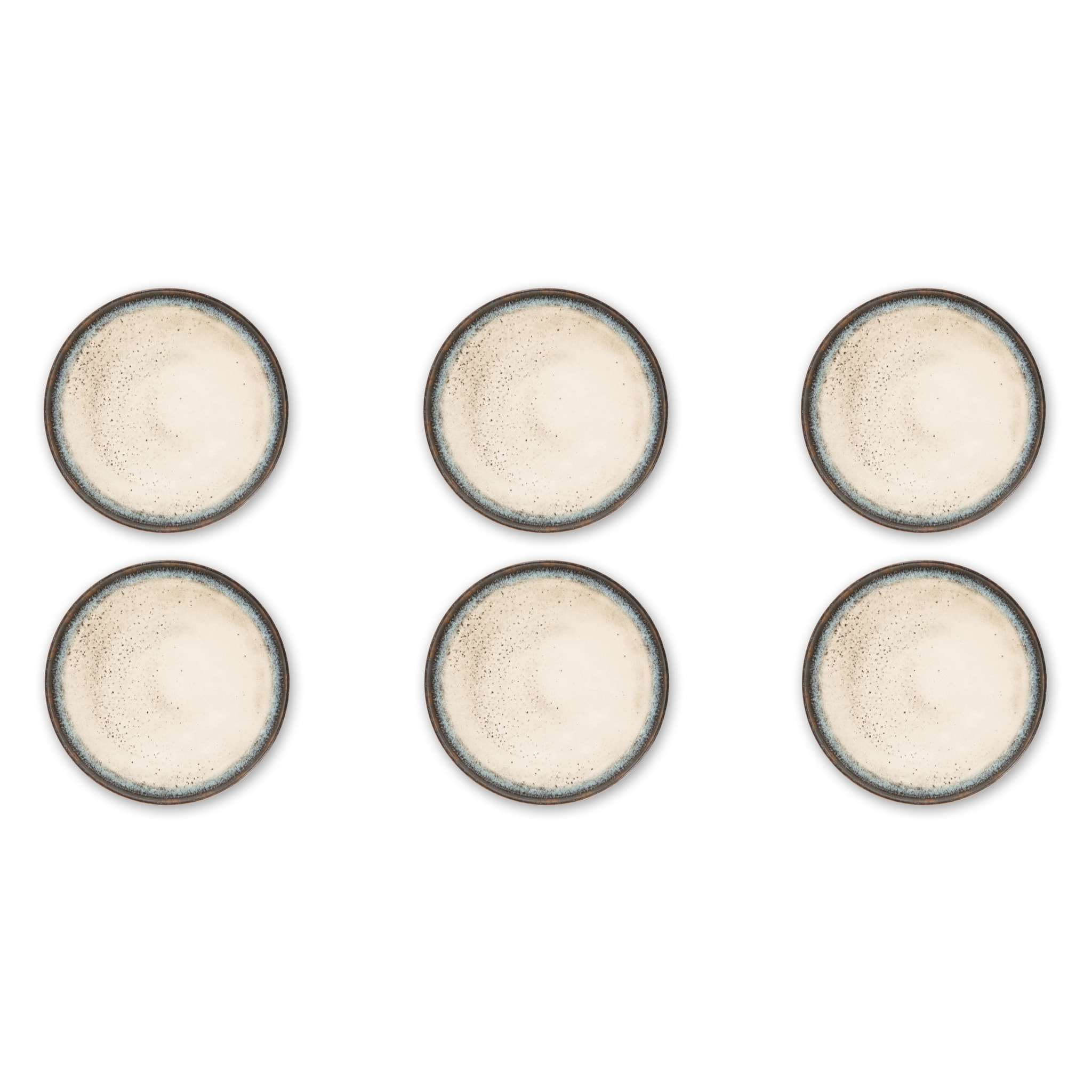 Set de 6 assiettes plates Excelsa – Zeus, Céramique Beige