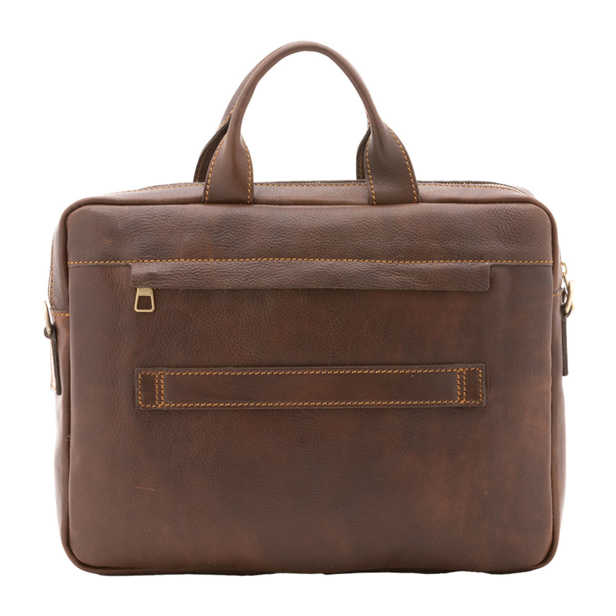 Borsa a mano  unisex In Vera pelle Made in Italy 37x27x6 cm