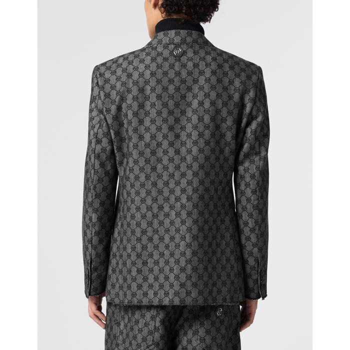 PHILIPP PLEIN Miami Vice Fit Blazer Jacquard Monogram