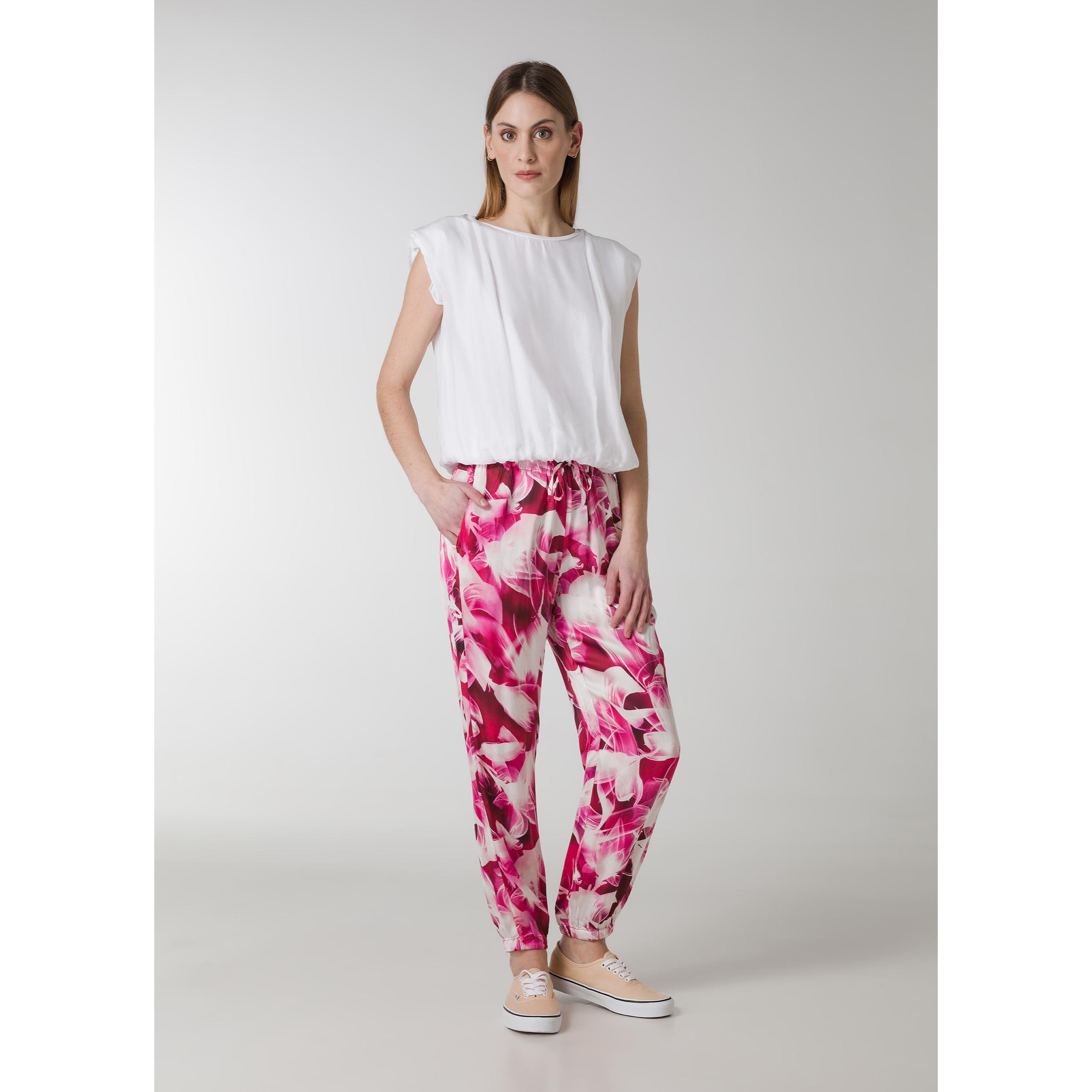 DEHA - Pantalone ALLOVER SATIN JOGGER PANTS in Viscosa per donna