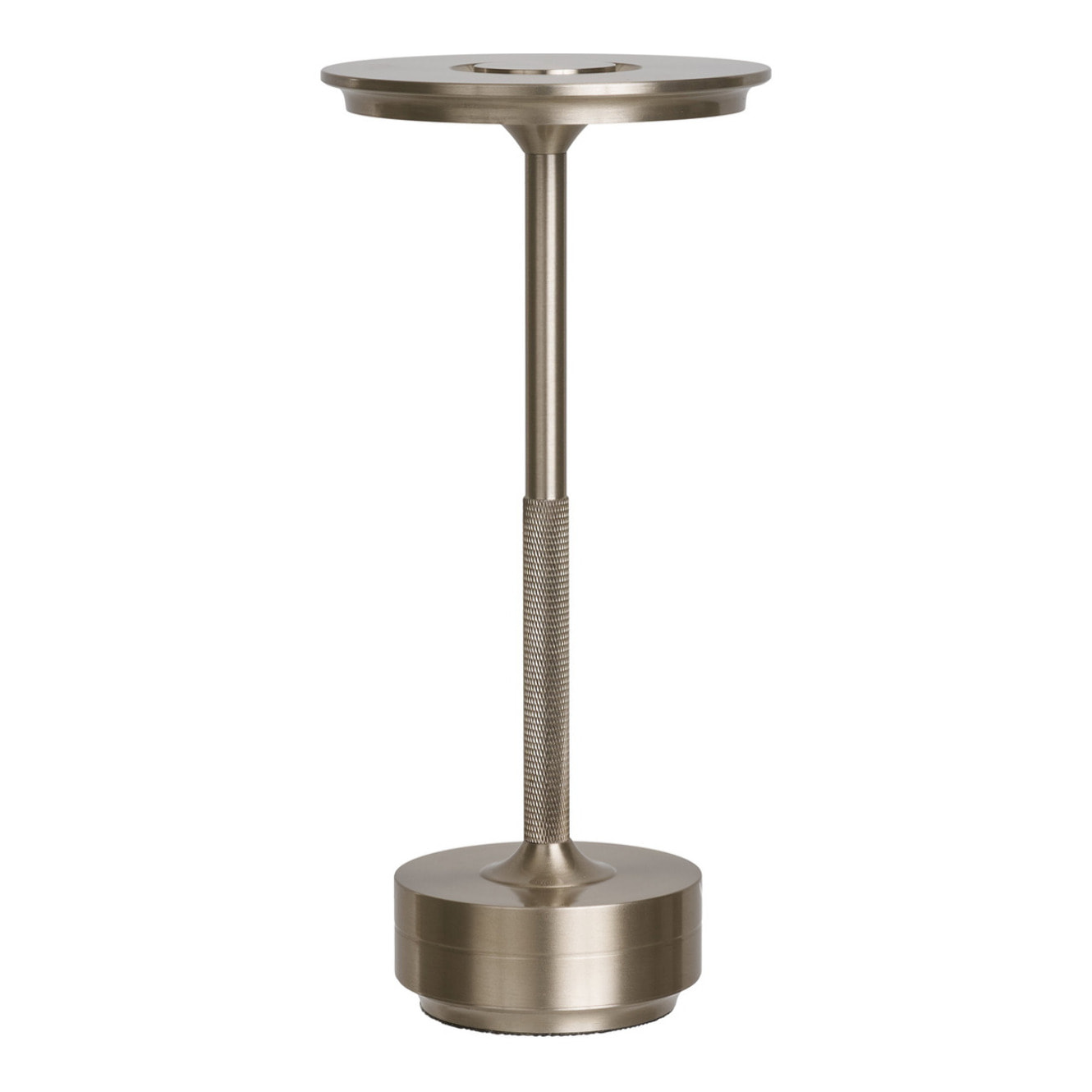 Lampada da tavolo Lyneham ricaricabile in alluminio argento