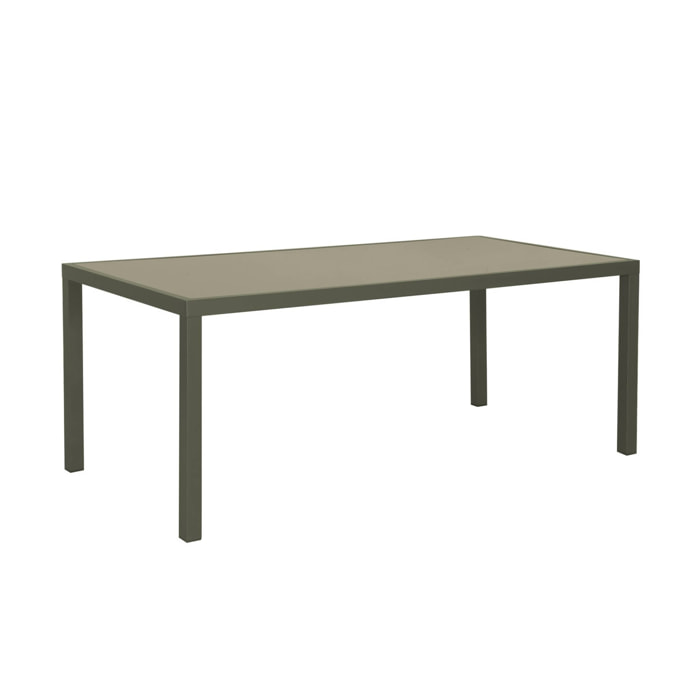 Table de jardin aluminium + 8 assises CAPUA 180