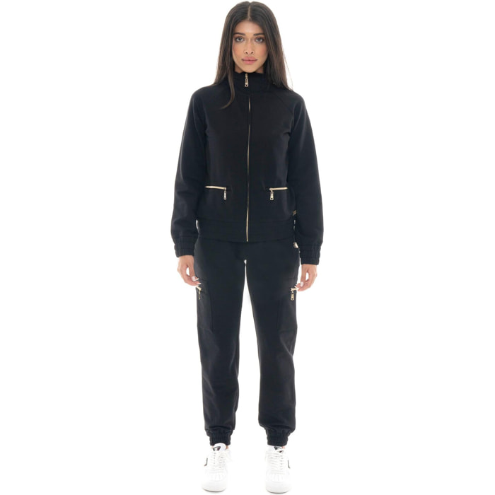 Tuta invernale donna collo in piedi e zip, pantalone cargo Leone 1947 Chic Tones