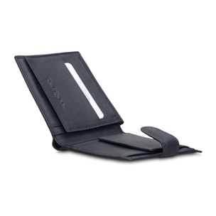 Portafoglio uomo vera pelle - Modello Eldrin Pro - Casual - 12.5 x 10.0 x 2.0 cm