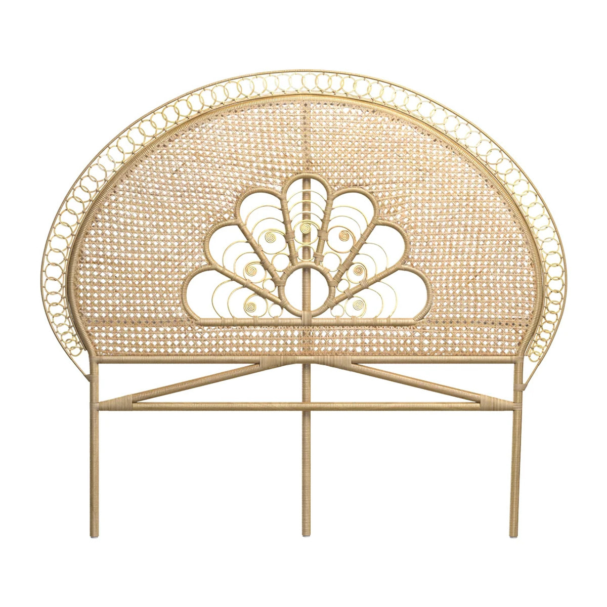 Tête de lit 140 cm en rotin naturel - Gabriella