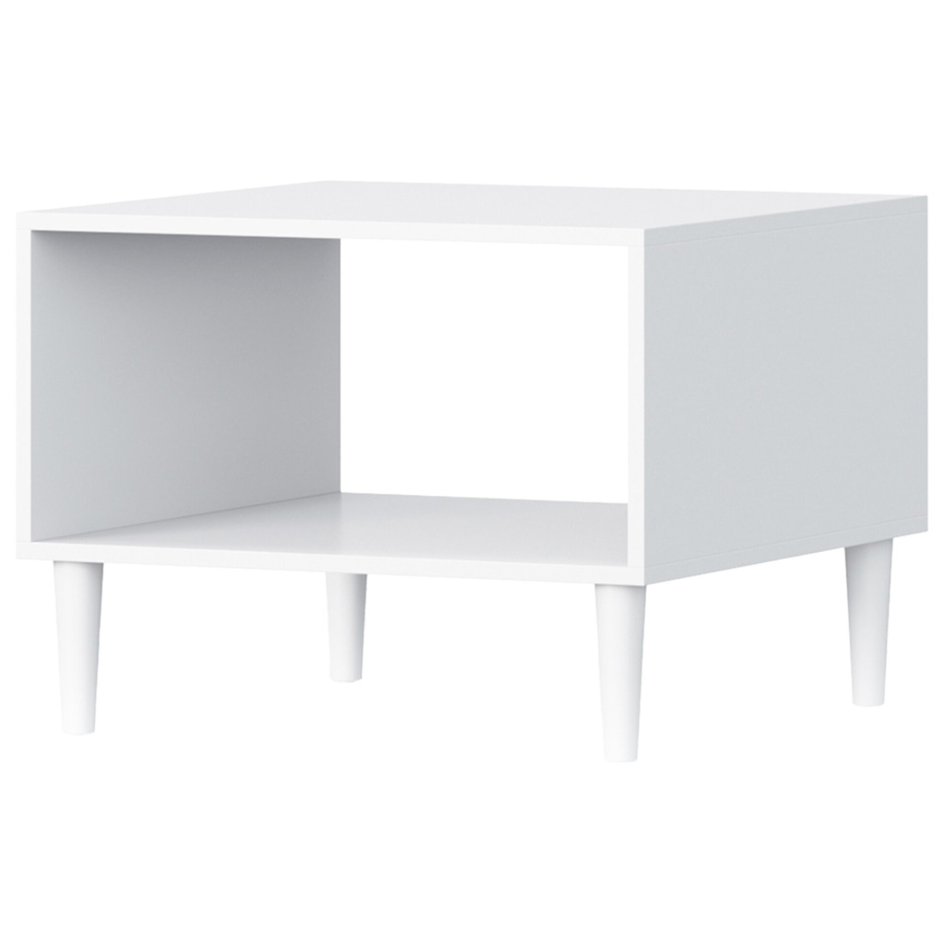 Gaby - table basse - blanc - 1 niche - 60 cm - Blanc