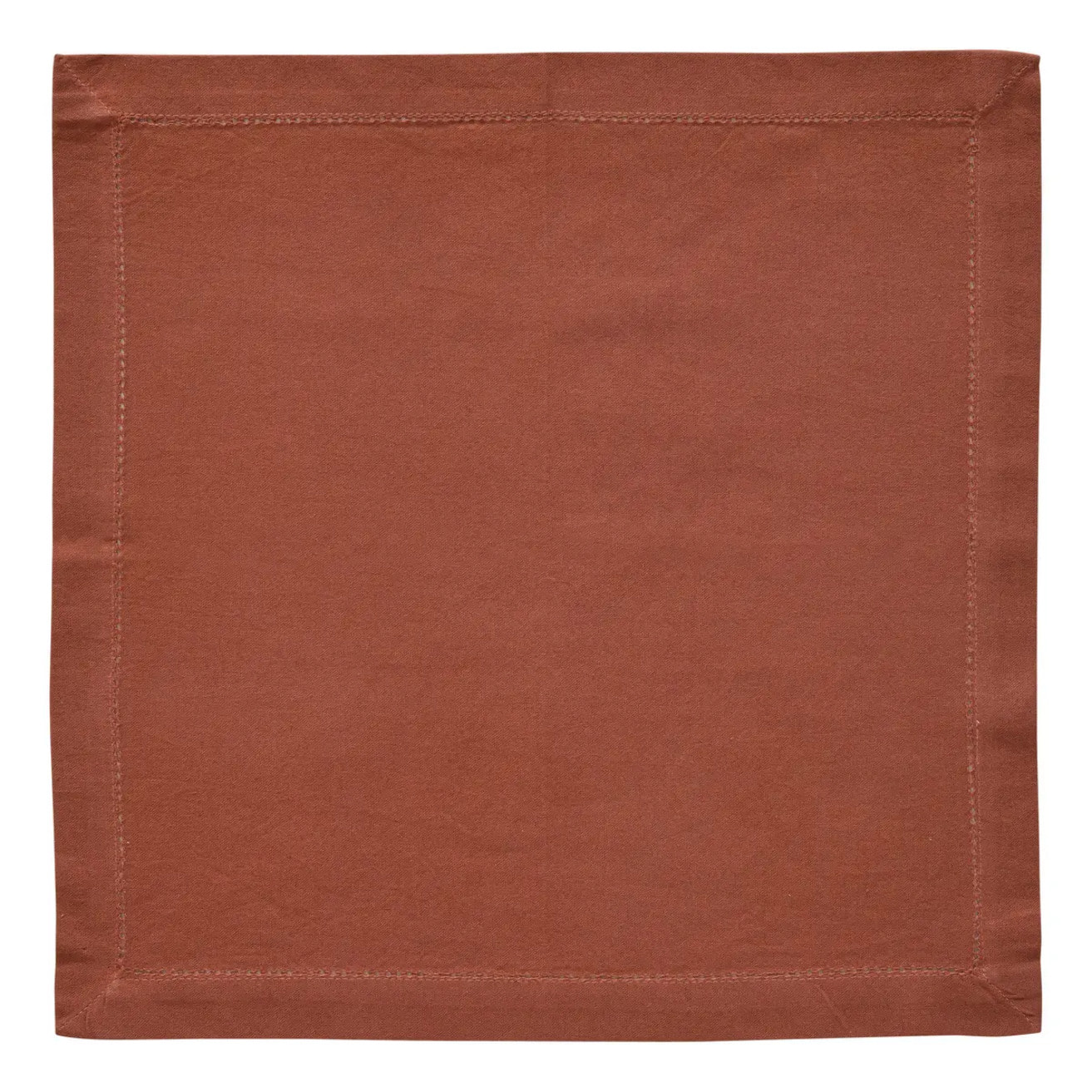 Serviette de table Jane 40x40 terracotta en coton