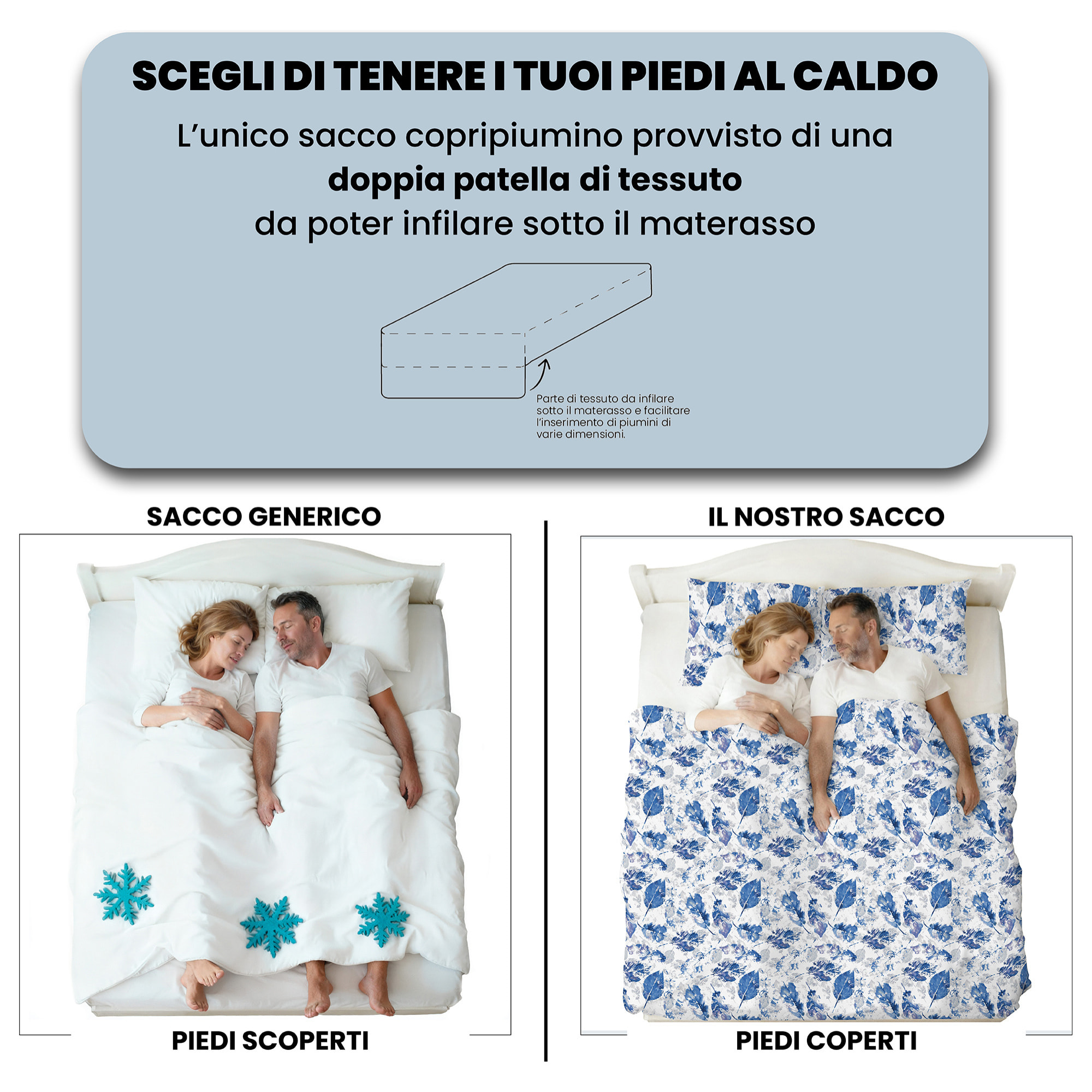 COPRIPIUMINO FANTASY, 100% Microfibra, No Stiro - FOGLIE