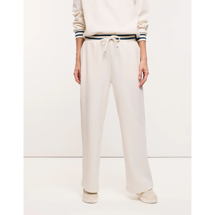 Pantalón del Punto Piqué Blanco - Mitan