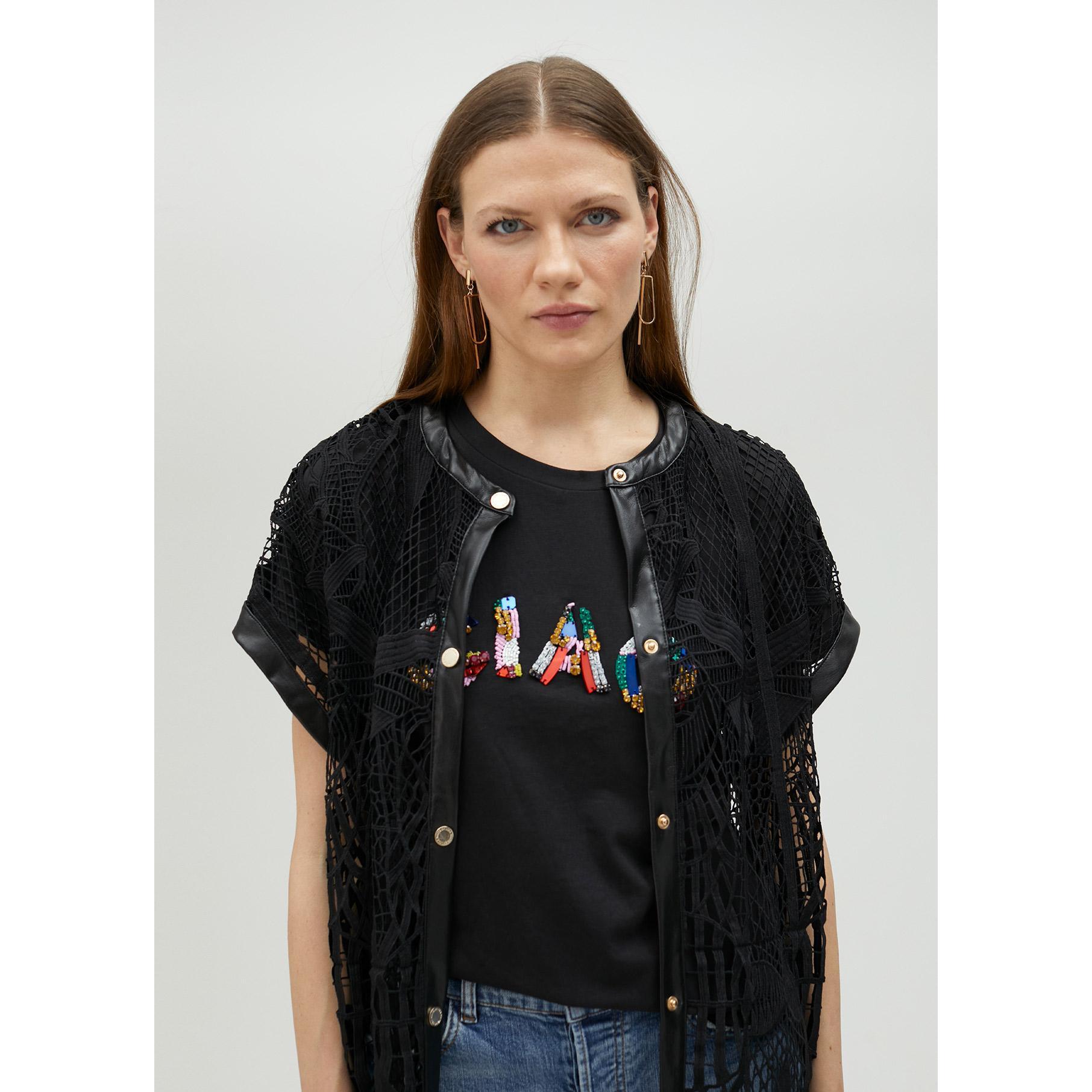 Camicia traforata guipure