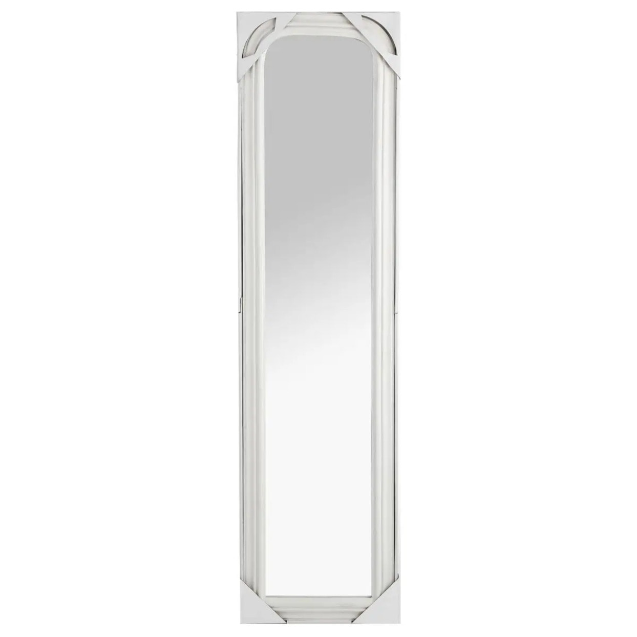 Miroir sur pied "Adele" blanc H160 cm
