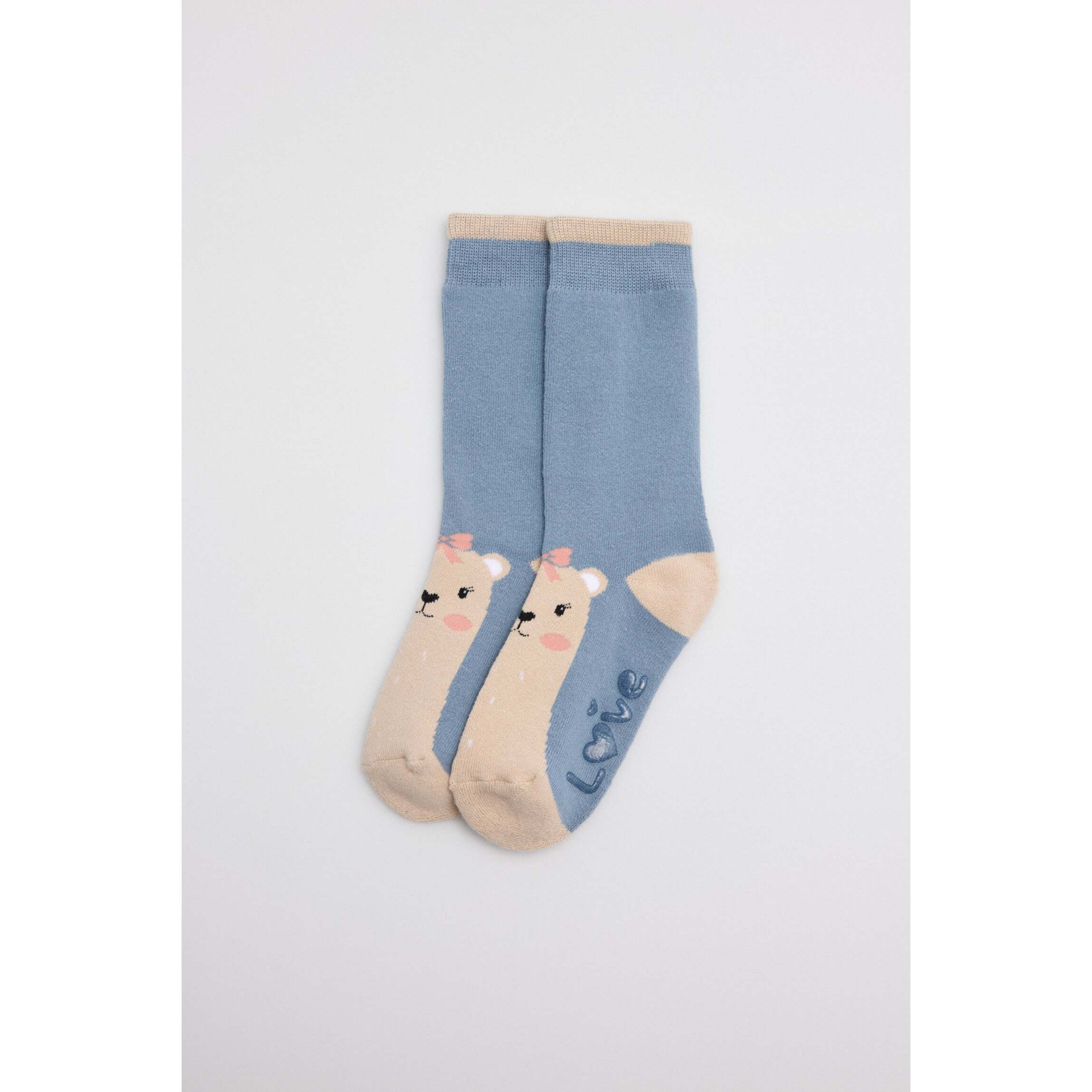 Confezione da 3 calzini termici antiscivolo per bambini Love