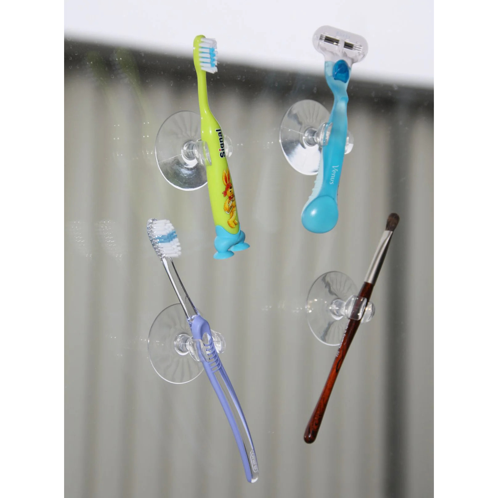 Porte-brosse à dents avec ventouse Fackelmann Tecno