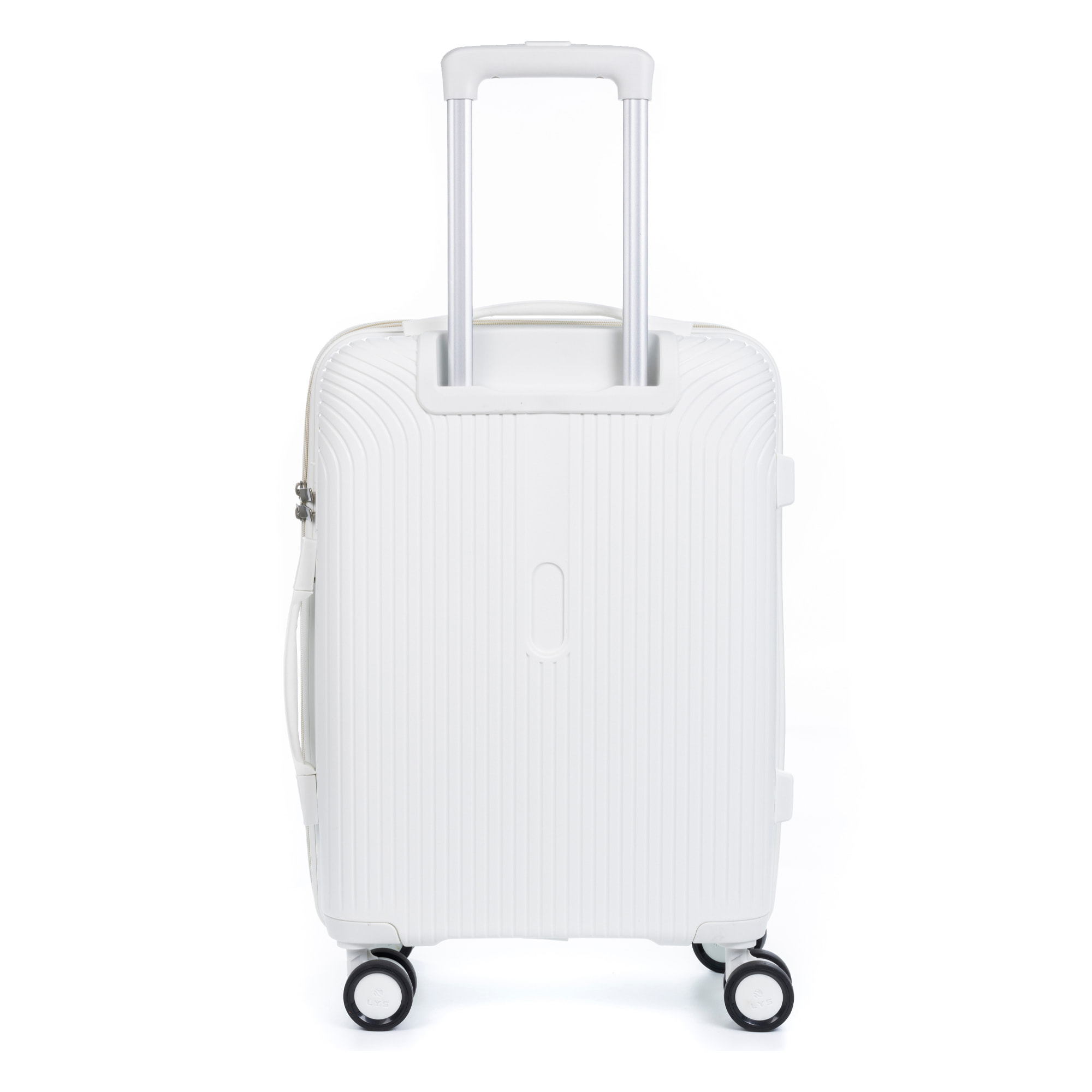 Juego de 3 maletas trolley de PP resistente a la rotura. Cerradura TSA numérica, 4 ruedas dobles giratorias 360°.