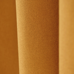 Rideau 100% occultant thermique phonique chiné - Jaune Ocre