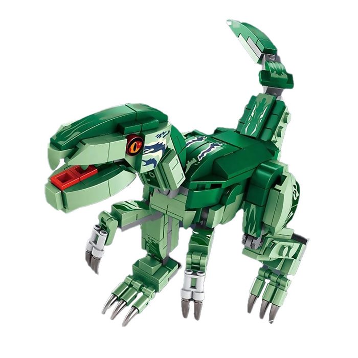 Velociraptor trasformabile in robot + veicolo, 256 pezzi.